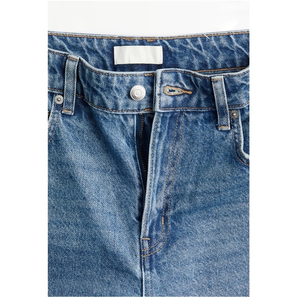 Blue Denim Wide Leg Jeans (Size 6) - Picture 8 of 9